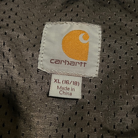 Carhartt El Paso Utility Jacket Hooded Field Coat Cinched Waist Grey- Size XL - Picture 11 of 12